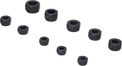 مجموعة استخراج الصواميل المكسورة 10 قطع من جونلاكي - أدوات لسهولة إزالة الصواميل والمسامير والمسامير بأحجام مختلفة (نمط منخفض) in Kuwait