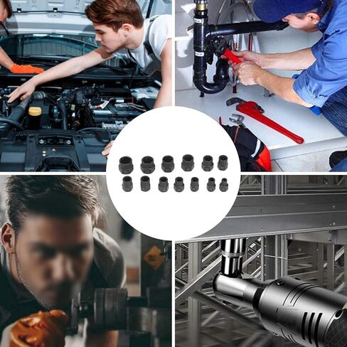 Nuts Extractor Tool Set 13 Piece Durable Impact Bolts and Nuts Remover with Storage Case for Remove Damaged Screws Professional Mechanics Chrome Molybdenum Steel Black Oxide in Saudi Arabia