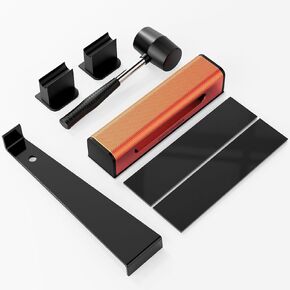 Floor Gap Fixer Tool for Laminate Floor Gap Repair, with Suction Cup, Rubber Mallet Hammer, Pull Rod, Replaceable Sticky Pad and Replaceable End Cap in Kuwait