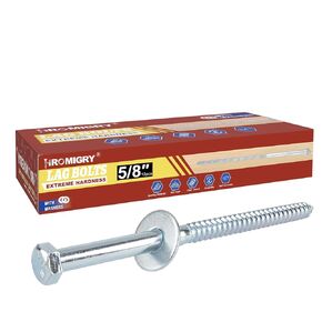 5/8" x 8" Lag Bolts (12 PCS) 5/8 inch Lag Screws for Wood, Heavy Duty Hex Head with Washers, Zinc Plated in Kuwait