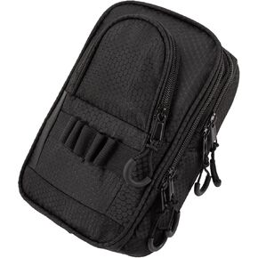 Golf Ball Bag Valuables Pouch,Golf Tee Bag Pouch Accessories with Detachable Carabiner Large Capacity Multiple Compartments can Store 12-15 Balls,Tees,Gloves,Mobile Phone and Keys in Saudi Arabia