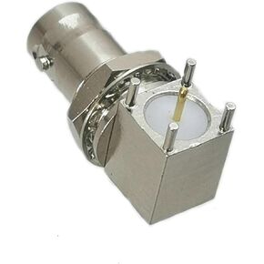 1-قطعة موصل BNC جاك أنثى الزاوية اليمنى لحام PCB جبل محطة الأسلاك in Kuwait