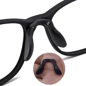 Eyeglass U Shape Screw in Nose Pads，Glasses Saddle Bridge Strap Nose Piece Nosepads for Eye Glasses Sunglass Eyewear in Saudi Arabia