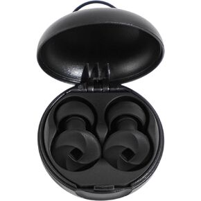 Ear Plugs for Sleeping 23dB Noise Reduction for Concerts, Focus, Travel Soft Reusable Silicone Ear Plugs for Side Sleepers with 4 Ear Tips Case Black in Saudi Arabia