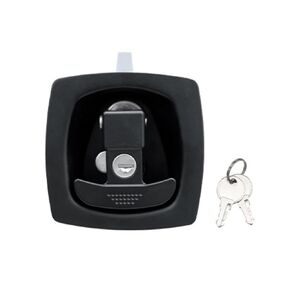 Heavt Duty Folding T Handle Lock RV Camper Truck Container Panel Iron Compression Paddle Latch 1Pcs(Silver) in Kuwait