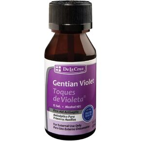 De La Cruz Gentian Violet - Violeta de Genciana - Tincture of Violet 1% First Aid Antiseptic, 1 FL OZ in Kuwait