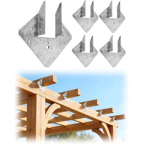 25 Pack 16-Gauge Hurricane Ties for 2x4 2x6 Lumber, Heavy Duty Hot-Dip Galvanized Rafter Ties, Rust-Resistant Hurricane Straps for Roof Truss, Deck Joist Hanger Brackets and Wood Connectors in Saudi Arabia