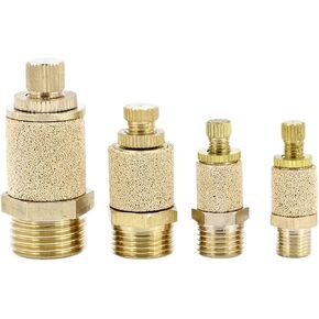 Pneumatic joint adjustable silencer solenoid valve throttle silencer bus plate filter core gas path exhaust(D) in Saudi Arabia