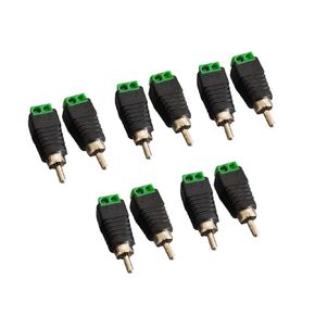 Fengpeng (4/10 قطعة قابس ذكر RCA ومقبس أنثى إلى محول كتلة طرفية موصل كابل سلك مكبر الصوت للكاميرا (4 قطعة ذكر) in Kuwait