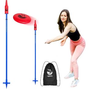 ropoda Outdoor Games -Upgraded Flying Disc Game Set with Reinforced Ground Spike(Includes 2 Extra), Portable Disc Toss Game for Lawn and Beach with Thicker Pole in Kuwait
