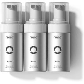 3Pcs Feno Foam Toothpaste with Xylitol & Wild Mint - Fluoride Free Toothpaste for Adults, Gentle on Enamel, Fresh Breath, Ideal for Sensitive Teeth & Travel Oral Care, 3.4 Fl oz in Kuwait
