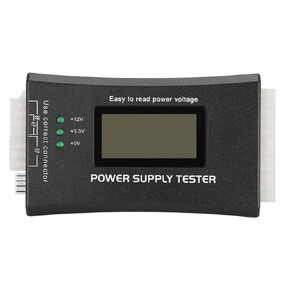 جهاز اختبار إمداد الطاقة للكمبيوتر الشخصي، جهاز اختبار الترانزستور بشاشة الكريستال السائل LCD، مكثف ترانزستور التنبيه تلقائيًا، لواجهات 20Pin 24Pin P4 P6 P8 PCI E in Kuwait