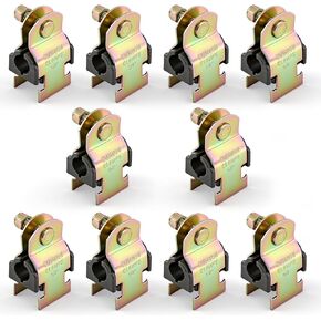 10 Pack Cushion Strut Clamp, Zinc-plated Pipe Clamp for Mounting Copper Piping, Pex Pipe, Cvpc Tubing, Easy Installation with Bolts and Nuts(5/8" Od) in Kuwait