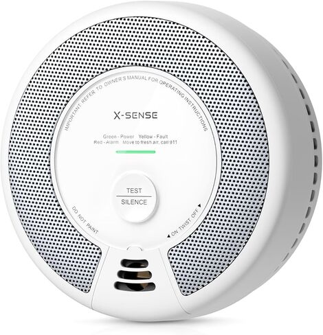 X-Sense Smoke Detector Carbon Monoxide Alarm Combo 10-Year Battery, UL 217 & UL 2034 Certified, Model SC06, 1-Pack in Kuwait