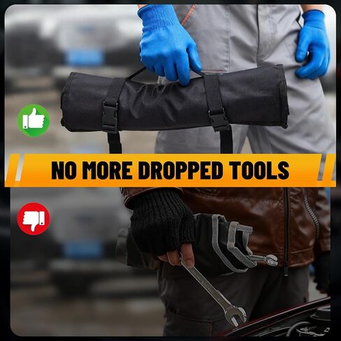 KOOPOOL Ratchet Wrenches Set, 22-Piece Combination Wrench Set, Metric & SAE, Anti-Slip Grip, CR-V Steel, 1/4" to 3/4" & 6mm to 18mm, Portable Oxford Pouch Organizer in Kuwait
