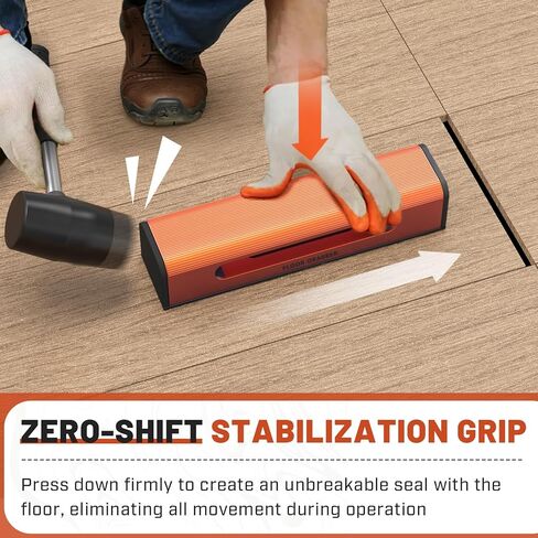 Floor Gap Fixer Tool for Laminate Floor Gap Repair, with Suction Cup, Rubber Mallet Hammer, Pull Rod, Replaceable Sticky Pad and Replaceable End Cap in Kuwait