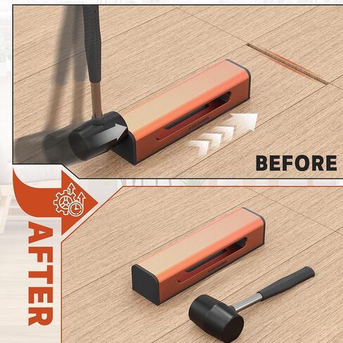 Floor Gap Fixer Tool for Laminate Floor Gap Repair, with Suction Cup, Rubber Mallet Hammer, Pull Rod, Replaceable Sticky Pad and Replaceable End Cap in Kuwait