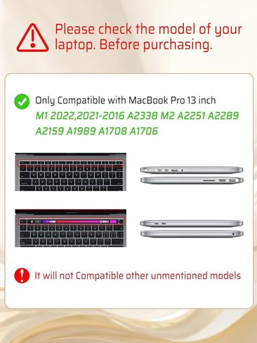 Seorsok Compatible withMacBook Air 13.6 inch Case 2022 Release A2681 M2 Chip with Liquid Retina Display & Touch ID,Gold Heart Plastic Hard Shell Case with Keyboard Cover,Pink Heart in Kuwait