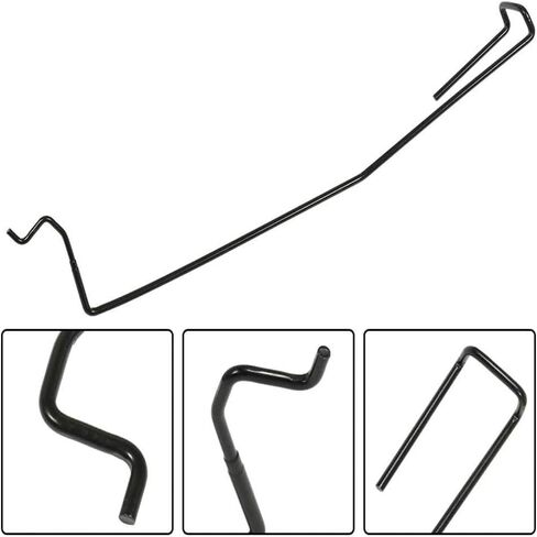 قضيب حامل مزلاج غطاء المحرك ومقبض أمان لـ 02-08 Ram 1500 02-10 Ram 2500 3500 لاستبدال OEM الأصلي in Kuwait