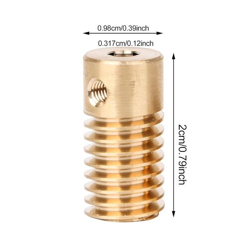 BQLZR 20x9.8x3.17 مللي متر أصفر 0.5 معامل 3.17 مللي متر ثقب قطر النحاس التوربينات والعتاد رمح لمحرك صندوق التروس in Kuwait