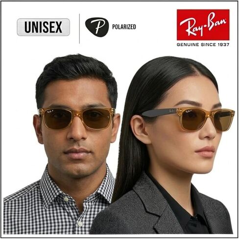 Ray-Ban RB2132 New Wayfarer Bicolor Square Square Shope مع حزمة طقم نظارات رسمية in Saudi Arabia