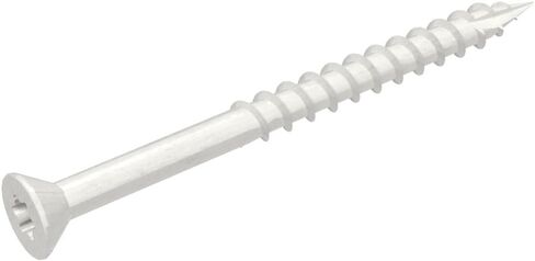 Grip-Rite PrimeGuard Plus Premium Deck Screws for Outdoor Projects - Bugle Head - T-25 Star Drive - Coarse Thread Wood Screws - 9 x 2-1/2" - 40 Count Box - White - P212STWH40 in Saudi Arabia