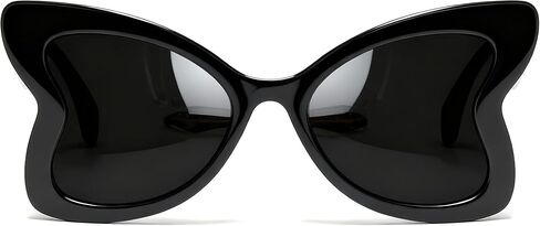Oversized Sunglasses for Women, Trendy Butterfly Big Large Frame Sun Glasses UV400 Protection in Kuwait