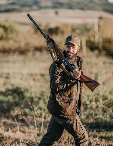 WOLFHUNT حبال بندقية ذات نقطتين مع دوارات، حبال بندقية شبه باراكورد مع خطاف معدني، حزام كتف قابل للتعديل للصيد في الهواء الطلق، أخضر مموه in Kuwait