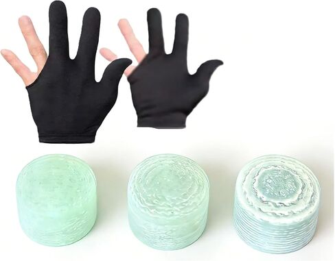 Break Jump Cue Tips, 3 Pcs/Set (0.51"/0.53"/0.55") - Pre-Shaped Curved, Ready to Stick, Electric Wood/Crystal/Black Pool Cue Tips for Break Shot, Replacement Cue Tips for Billiard Cues in Kuwait