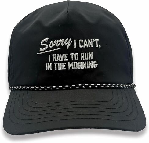 سباقات السرعة شبه المنظمة EZ Rope Snapback | خفيفة الوزن، سريعة الجفاف، قبعة رياضية، مقاس واحد، للجنسين (الساسكواتش) in Kuwait