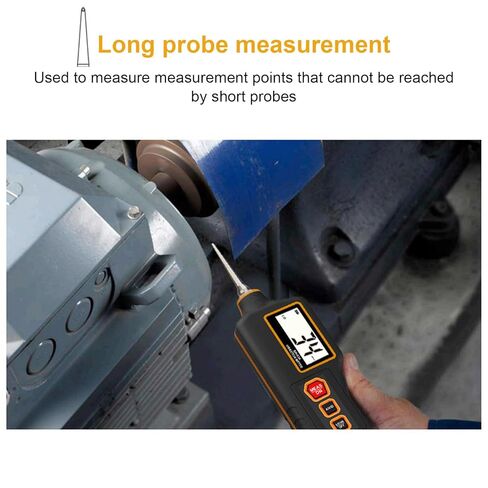 جهاز قياس الاهتزاز المحمول باليد من WALFRONT كاشف الاهتزاز الرقمي جهاز اختبار التسارع والنزوح أداة قياس الاهتزاز الطويلة in Kuwait