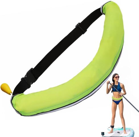 Manual Inflatable Belt Pack, Portable Adults Water Sports Waist Accessory with Blowpipe & Whistle, Suitable for Swimming, Kayaking, Fishing, and Paddleboarding Sports in Saudi Arabia