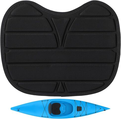 Toddmomy Fishing Kayak Gel Seat Cushion, Thick Breathable Pad for Sit on Top Kayaks & Canoes, Ergonomic Non-Slip Mat for Long Distance Paddling, Black in Saudi Arabia