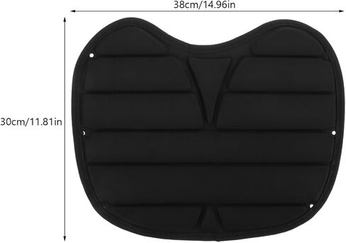 Toddmomy Fishing Kayak Gel Seat Cushion, Thick Breathable Pad for Sit on Top Kayaks & Canoes, Ergonomic Non-Slip Mat for Long Distance Paddling, Black in Saudi Arabia