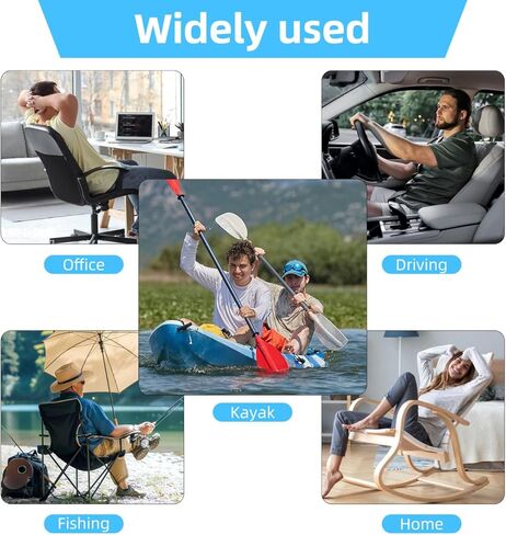 Toddmomy Fishing Kayak Gel Seat Cushion, Thick Breathable Pad for Sit on Top Kayaks & Canoes, Ergonomic Non-Slip Mat for Long Distance Paddling, Black in Saudi Arabia
