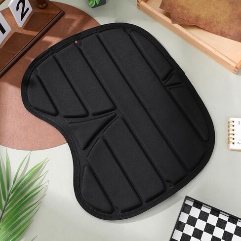 Toddmomy Fishing Kayak Gel Seat Cushion, Thick Breathable Pad for Sit on Top Kayaks & Canoes, Ergonomic Non-Slip Mat for Long Distance Paddling, Black in Saudi Arabia