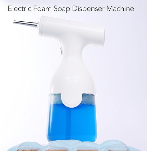 Diydeg Electric Foaming Shampoo Dispenser, 450ml Capacity Automatic Dog Soap Dispenser, Rechargeable Dog Shampoo Foamer for pet Bathing, Bathroom, Kitchen, Toilet Cleaning in Saudi Arabia