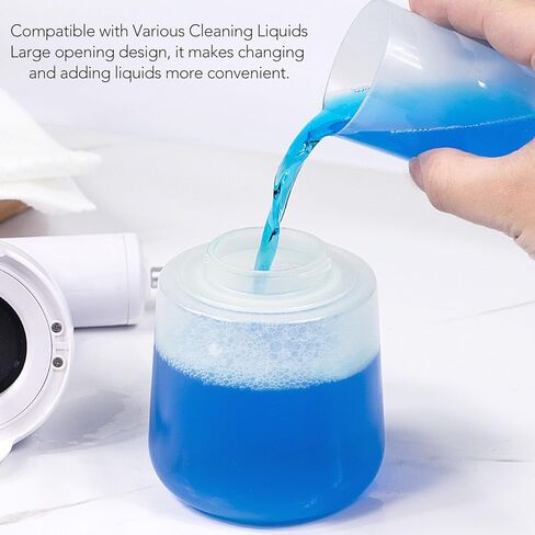 Diydeg Electric Foaming Shampoo Dispenser, 450ml Capacity Automatic Dog Soap Dispenser, Rechargeable Dog Shampoo Foamer for pet Bathing, Bathroom, Kitchen, Toilet Cleaning in Saudi Arabia