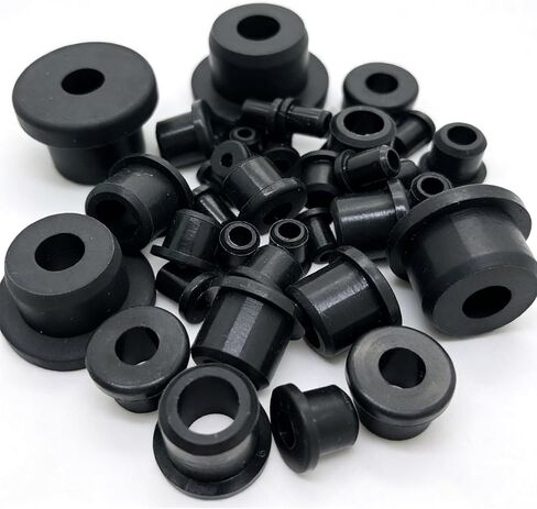 145 Pcs T-Type Rubber Grommet Kit, 12 Sizes (3/16"–49/64") Silicone Hole Plugs for Wiring — Waterproof Wire Grommets for Automotive Firewall, Cable Protection & Irrigation Drain Holes in Kuwait