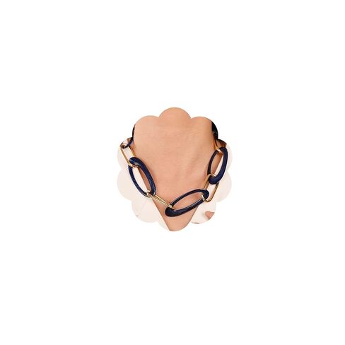 Women Pink Oval Acrylic Link Gold Paperclip Chain Collar Choker Necklace Statement Chunky Acrylic Beads Choker Chain Necklace for Women Gifts in Kuwait