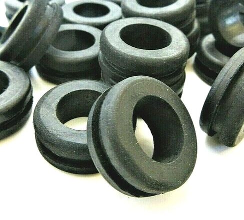 حلقات مطاطية بفتحة لوحة 3/4 بوصة، 1/2 بوصة معرف × 1/16 بوصة بطانات حماية سلك كابل SBR لألواح الجدران الرقيقة للسيارات الكهربائية HVAC (12 حزمة) in Kuwait