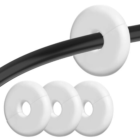 Thinp 4 Pcs Wall Grommets for Cables, Wall Cable Pass Through Anti-Slip Cords Hole Covers Starlink Cable Routing Kit Feed-Through for Walls Holes and Furnitures Wire Hole (White, Large) in Saudi Arabia