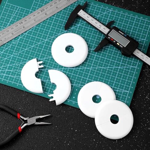 Thinp 4 Pcs Wall Grommets for Cables, Wall Cable Pass Through Anti-Slip Cords Hole Covers Starlink Cable Routing Kit Feed-Through for Walls Holes and Furnitures Wire Hole (White, Large) in Saudi Arabia