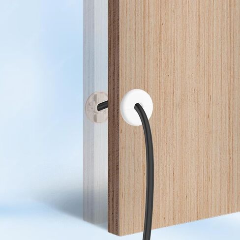 Thinp 4 Pcs Wall Grommets for Cables, Wall Cable Pass Through Anti-Slip Cords Hole Covers Starlink Cable Routing Kit Feed-Through for Walls Holes and Furnitures Wire Hole (White, Large) in Saudi Arabia