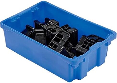 LewisBins Polyethylene Container 20" L x 13" W x 6-1/4"H, Blue, Lot of 5 in Saudi Arabia