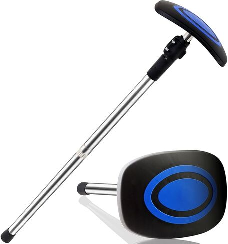عمود دعم حقيبة سفر الجولف، 33 بوصة - 60 بوصة، قضيب دعم حقيبة سفر الجولف تلسكوبي قابل للتعديل، واقي نادي الذراع الصلب من الفولاذ المقاوم للصدأ (غطاء أزرق) in Kuwait
