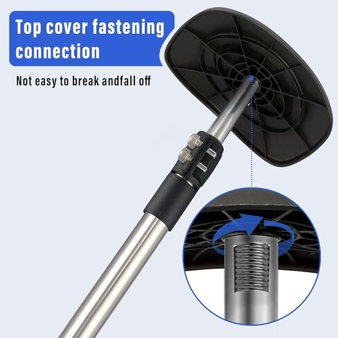 عمود دعم حقيبة سفر الجولف، 33 بوصة - 60 بوصة، قضيب دعم حقيبة سفر الجولف تلسكوبي قابل للتعديل، واقي نادي الذراع الصلب من الفولاذ المقاوم للصدأ (غطاء أزرق) in Kuwait