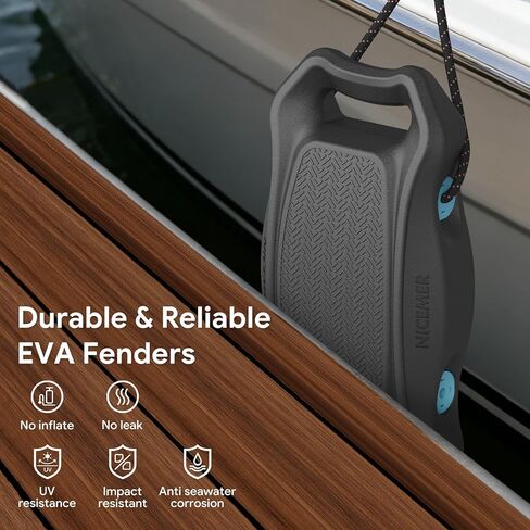 مصدات القوارب سهلة الاستخدام لرسو السفن مصدات محمولة مع حزام طويل للغاية ونظام قفل تلقائي متكامل، حاجز مثالي لبونتون باس جون جت سكي وقارب الصيد (عبوتان) in Kuwait