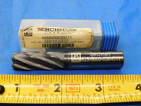 المعيار الجديد 1/2 O.D. TiAlN ركن نصف قطر كربيد نهاية مطحنة 6 FL 625-5000-030-C11 .5 - MB2810LVR in Kuwait