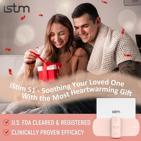 iStim S1 Wireless TENS Unit for Menstrual Relief – Period Pain Relief Device for Period Cramps and Back Pain, TENS Machine with Heat, Rechargeable Drug-Free TENS Massager with Japanese Gel Pads in Kuwait